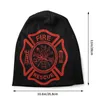 Berets Bombeiro Fire Rescue Skullies Beanies Caps Moda Chapéu Fino Outono Primavera Bonnet Chapéus Homens Mulheres Hip Hop Ski Cap