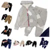 2-11 anni ragazzi e ragazze designer set autunno/inverno Pantaloni a manica lunga girocollo maglione ricamato moda casual abbigliamento per bambini taglia 90-150 cm A0012