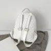 Брендовый дизайнерский рюкзак для женщин, рюкзак с ромбовидной решеткой для девочек, модный рюкзак