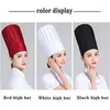 Berets Cotton Chef Hat Classic Regulowane Elastyczne gotowanie opaska na głowę gotowanie higieniczna czapka kuchnia