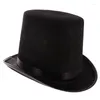 Bérets chapeau haut rétro, Costume de magicien, accessoires de Cosplay d'halloween, fournitures de fête Steampunk D5QB