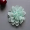 Acessórios para o cabelo 300 pçs/lote atacado 2 "crianças meninas diy mini flores de chiffon parte traseira plana para faixa de cabeça grampos de cabelo 24 cores grátis