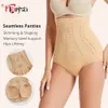 Cintura barriga shaper flarixa barriga emagrecimento roupa interior feminina sem costura alta plana moldar calcinha controle briefs corpo shapewear calças 231117