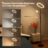 Floor Lamps Lamp Remote Control Torchiere With Reading Light 4 Color Temperature Stepless Dimmer Rotatable Modern Standi