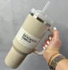 DHL Tumbler Quencher H2.0 Bicchieri in acciaio inossidabile da 40 once Bicchieri Manico in silicone Coperchio Paglia Tazze per auto di seconda generazione Anguria Moonshine 1120