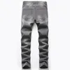 Men's Jeans Cotton Ripped Pants Grey Hip Hop Trousers Cowboy For Men Straight Leg Pencil 2021 Clothing257i