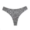Mulheres breve roupa interior calcinha tanga cintura alta sexy segredo t voltar g-string lingerie leopardo sem costura calcinha 0563