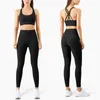 Ensembles actifs 2023 Ensemble de yoga pour femmes Leggings et hauts Fitness Costumes de sport Vêtements de sport Soutien-gorge Pantalon de course sans couture