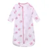 Sacs de couchage Coton bébé à manches longues sac de couchage enfants pyjamas anti-coups de pied cocon pour enveloppe née sac de couchage literie pour 0-18 M 231031