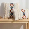 Travesseiro Retro Estilo Nacional Tufado Bordado Sofá Fronha Almofadas Decorativas Para Escritório S Decoração de Casa