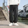 Męskie spodnie 2023 Jesienna zima zagęszcza puchy dresowe Mężczyzna workowate jogger moda streetwear luz luzowy vintage swobodny prosty mężczyzna