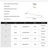 مصابيح قلادة 120 سم 60 سم إبداعية مصابيح LED حديثة مصباح معلقة لغرفة الطعام المعيشة المطبخ AC85-265V