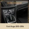 Autocollant en Fiber de carbone pour poignée de porte, panneau de commande Central intérieur, pour Ford Kuga 2013 – 2016, autocollant, accessoire de style de voiture