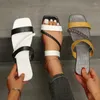 Slippers zomer dames 2023 mode casual platte dames sandalen buiten vrouw strand dames schoenen sandalia's plus maat