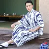 Этническая одежда, винтажные самурайские халаты, мужские халаты в японском стиле, традиционное кимоно высокого качества, юката, летнее бамбуковое платье
