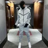 Mens Tracksuits Sports Suit Hoodie Fashion Casual Zipper Jacket Trousers Suitpant Sets Men in 231031