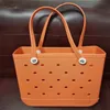 Bogg Bag Silicone Beach Custom Tote Fashion Eva Plastic Beach Bags Women Summer