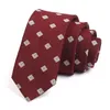 Bow Ties Groom Wedding Party Tie Brand Men's 6CM Red Ties Fashion Formal Neck Tie For Men Business Suit Work Necktie With Gift Box 231031