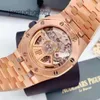 AP Швейцарские роскошные наручные часы Epic Royal AP Oak Offshore Series 26238OR Розовое золото Синий циферблат Мужская мода Досуг Бизнес Спорт Механические часы SBQZ