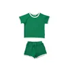 Kleidung Sets Kinder Kleidung 2023 Sommer Marke Design Baby Jungen Mädchen Kurzarm T-shirts Shorts 2 Stück Für Kleinkind Tops