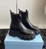 Inverno elegante mulheres monólito couro escovado tornozelo bota fivela martin botas de couro preto sola de borracha senhora botas de motocicleta conforto andando EU35-41