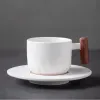 磁器のコーヒーカップカップとソーサーセットセラミックマグコーヒーティーウェアお茶テーブルウェアエスプレッソアクセサリー再利用可能なコーヒーウェア