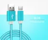 Высокоскоростные кабели для передачи данных типа C USB-микрокабель Адаптер для быстрой зарядки Нейлоновая оплетка из металла 1 м 2 м 3 м для телефона Samsung s8 s10 s11 note 10 htc Android