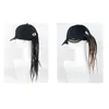 Bérets été unisexe dame hommes casquette de baseball chapeau avec dreadlocks perruque hip-hop punk cheveux sales tresse visières chapeaux