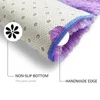 Dywanowe solidne puszyste dywaniki do sypialni fioletowa urocza mata w pokoju dla dzieci z długimi włosami miękki pluszowy dywan dywan nowoczesna dekoracja 231031