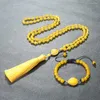 Colar brincos conjunto moda feminina jóias 108 mala rosário atado 6mm vermelho amarelo calcedônia pedra contas pulseira longa borla colares