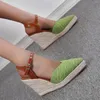 Sandals Summer Fisherman Shoes Wedge Women's Platform High Heel Thick Sole Point Toe For Women Beaded