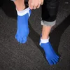 Chaussettes pour hommes 5 doigts orteil respirant coton sport cheville pour course en plein air cyclisme randonnée Fitness