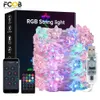 Decorações de Natal Luzes USB String WS2812B RGB Dream Color Aniversário Decoração Festa Estrela Morango Quarto App Remote Light 231030