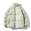남성 재킷 겨울 자켓 남자 파카 두껍게 따뜻한 코트 스탠드 고리 단색 파카 여성 패션 스트리트웨어 5xl 231031