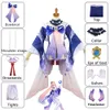 Jogo genshin impacto sangonomiya kokomi cosplay traje watsumi ilha inazuma peruca colar vestido roupa carnaval terno kawaii