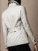 여자 재킷 퀼트 코트 겨울 재킷 여성 턴 다운 칼라 재킷 여성 우아함 사무실 레이디 단일 가슴 따뜻한 스트리트웨어 231030