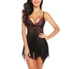 Ny Mesh Lace Sexy Halter Nightdress Fun Sleepwear Sexig underkläder vuxna sexprodukter