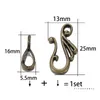 10pcs Antique Bronze Gold Musical Note Shape Zinc Alloy Toggle Clasps Hooks For Necklace Bracelet Jewelry Making Supplies DIY Jewelry MakingJewelry Findings