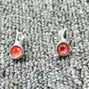 Boucles d'oreilles espagnoles originales, placage de mode, couleur argent 925, cristal Orange Transparent, bijoux cadeaux adaptés à Unode50