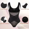 Shapers pour femmes Mesh Thongs Body Shapewear Femmes Sans couture Full Body Shaper Taille Slim Tummy Control Sous-vêtements Ventre plat Underbust Corset 231030