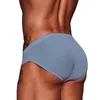 Underpants ADANNU Men's Underwear Low Waist Modal Sexy U Convex Breathable Solid Color Briefs Shorts Head AD315