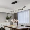 Lampade a sospensione Luci ondulate per soggiorno Sala da pranzo Sala riunioni Bar Caffetteria Decorazione domestica Illuminazione moderna con lampada a LED