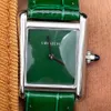 Solo Ladies Green Dial Quartz Battery Power Watch Leather Strap Mens Womens Watches