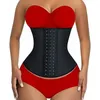 Women's Shapers Fajas Colombans Lateks Trener talia Cincher Long Tors Body Shapewear Kobiety odchudzanie puszki paski shaper 9 stalowych kości 231030