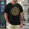 Men's Polos D20 Dice Critical Hit Mandala Design T-Shirt Tee Shirt Funny T Mens Clothing