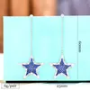 Dangle Earrings Soramoore High Quality Luxury Long Star Pendant For Women Fine Bridal Wedding Party Show Shiny Cubic Zircon Jewelry