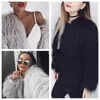 Womens Fur Faux Ins Fashion Elegant Coat Cape Women Beach Knit Jacket Autumn Winter Artificial Long Coats Warm outwear 231031