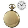 Relógios de bolso vintage bronze relógio de quartzo colar árabe display digital pocketwatch jóias pingente presentes das mulheres dos homens cf1004