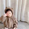 Vestes Enfant en bas âge bébé fille garçon polaire à capuche veste petits enfants Zip Up Teddy manteau sweat enfants chaud hiver vêtements à capuche vêtements 231031