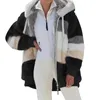 Manteau d'hiver en fausse fourrure pour femme, surdimensionné, Long, ours en peluche, chaud, épais, polaire, veste, manches, haut, 231031